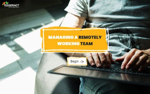 Managing a remotely working team