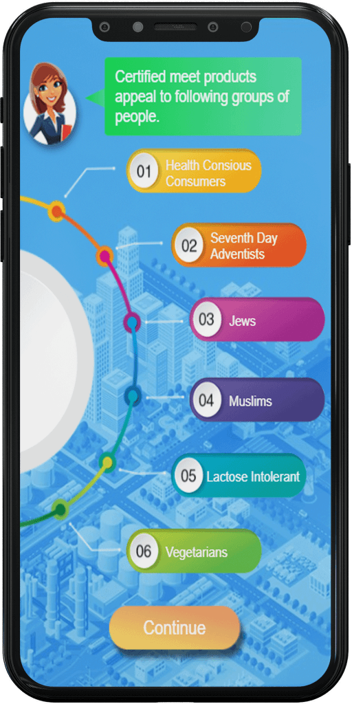 Screenshot of a short Mobile Learning course with colorful infographics